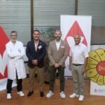 El gerente del Sergas y responsables de la Axencia de Doazón de Órganos e Sangue, durante una visita institucional a sus instalaciones