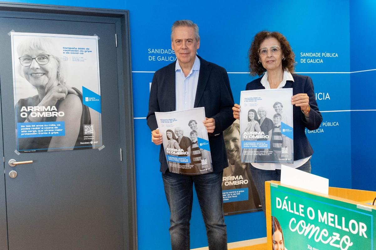 Campaña de vacunación 2026 de la gripe y la covid presentada por la Consellería de Sanidade