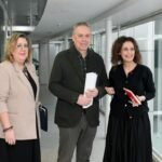 Responsables de la Consellería de Sanidade durante la presentación de una iniciativa institucional