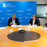 El conselleiro de Sanidade y el alcalde de A Lama firman el convenio para la reforma del centro de salud del municipio