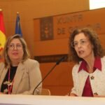La directora general de Salud Pública, Carmen Durán, en la jornada Hacia el fin del VIH, en la Consellería de Sanidade, Santiago de Compostela (foto oficial Xunta de Galicia)