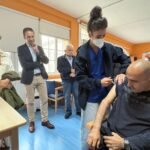 Vacunación de la gripe en la Fundación de Daño Cerebral de Castro de Rei, Lugo (foto oficial Xunta de Galicia)